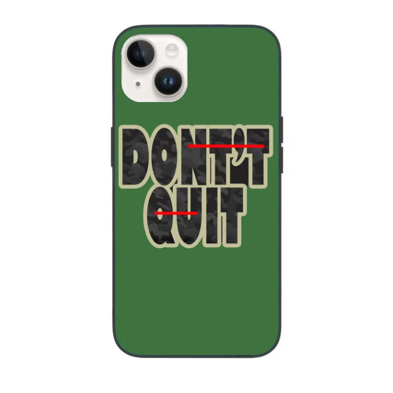 Motivational Quote on Perseverance iPhone Case