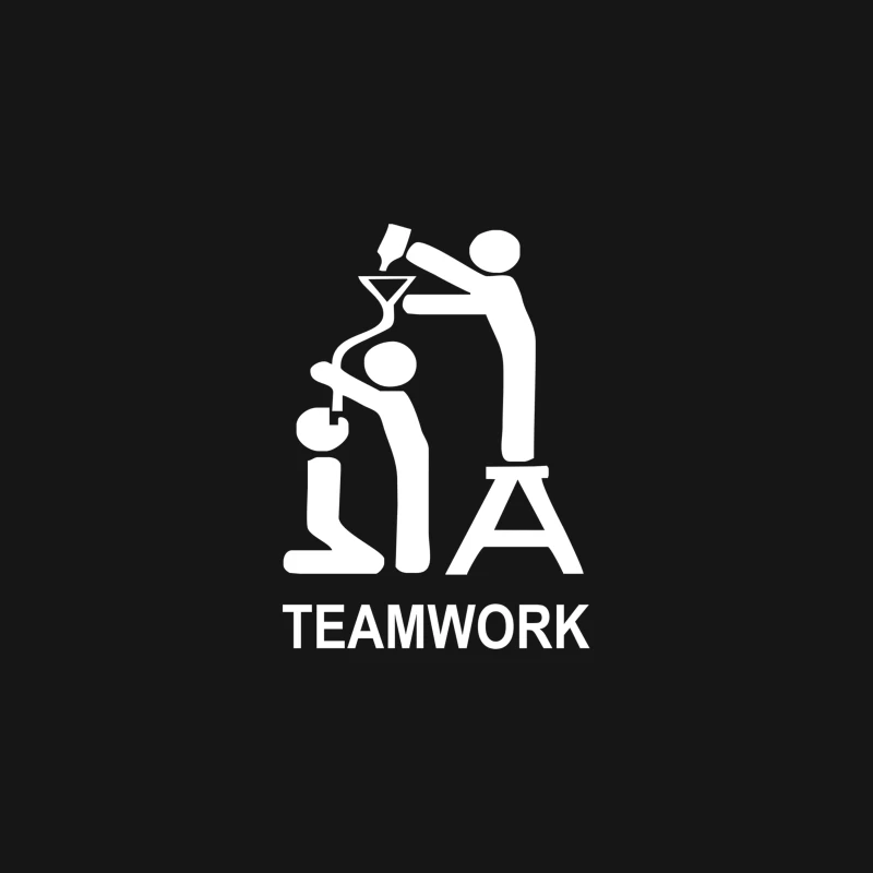 TEAM WORK funny Desk Mat