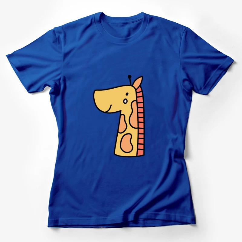 Dessin de girafe mignonne Femme T-Shirt