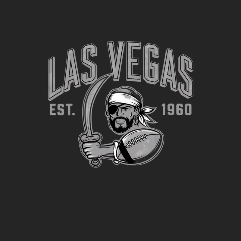 Las Vegas Raiders NFL Vintage Pirate Mascot Logo Design Female Pullover Sweatshirt