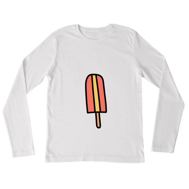 Illustration de glace à l'eau colorée Femme Manches Longues T-Shirt