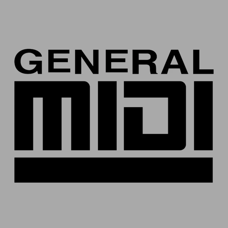 General MIDI Digital Audio Technology Logo Female Pullover Hoodie