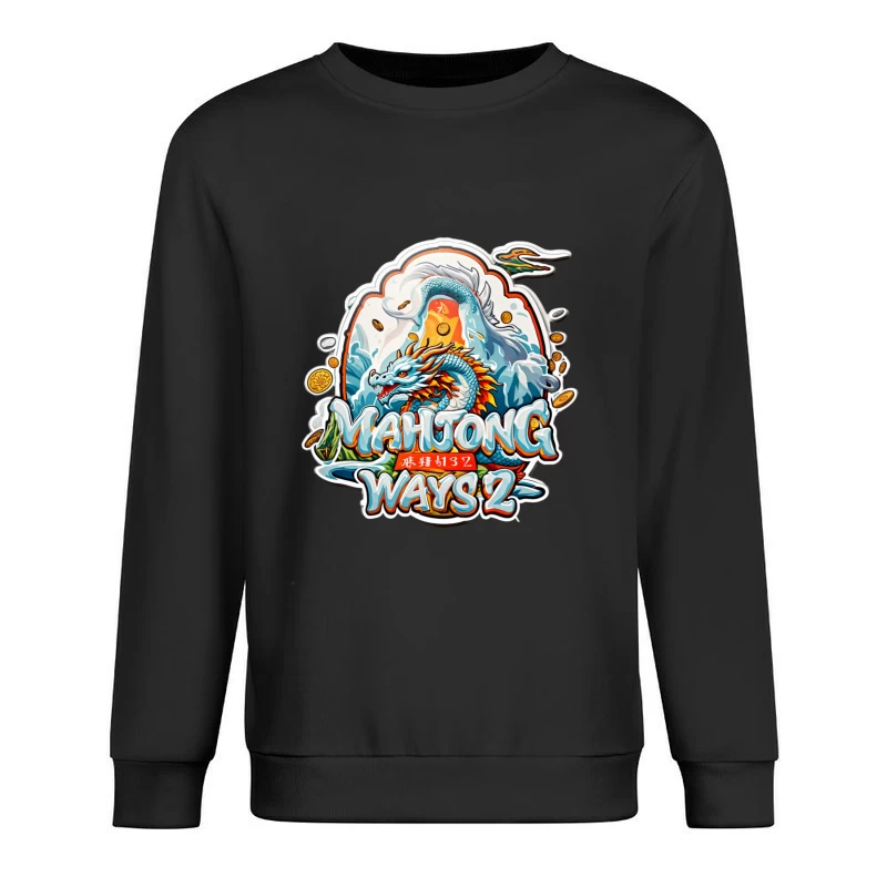 Mahjong Ways 2 Game Logo Male Pullover Sweatshirt
