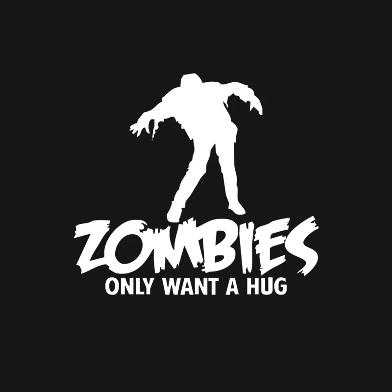 ZOMBIES ONLY WANT A HUG BAD TASTE HALOWEEN ZOMBIE POP CULTURE GIFT Female Long Sleeve T-Shirt