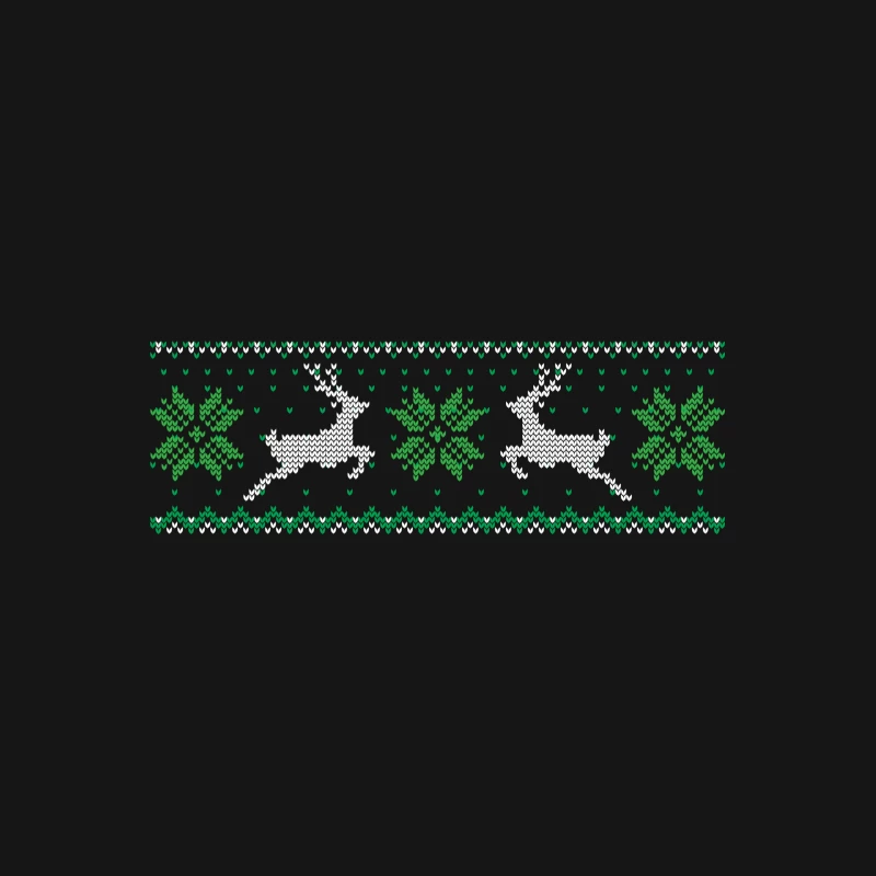 Motif de Noël avec cerfs et flocons Femme T-Shirt