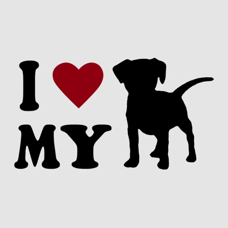Ich liebe meinen Hund Herren Pullover Hoodie