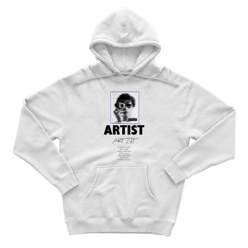 Person mit Kamera und Sonnenbrille Herren Pullover Hoodie