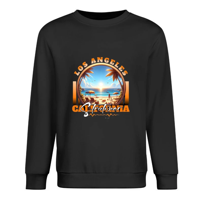Strandsonne in Los Angeles Herren Pullover Sweatshirt