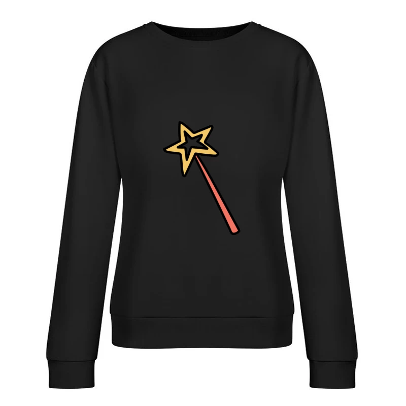 Baguette magique étoilée Femme Sweat-shirt à enfiler