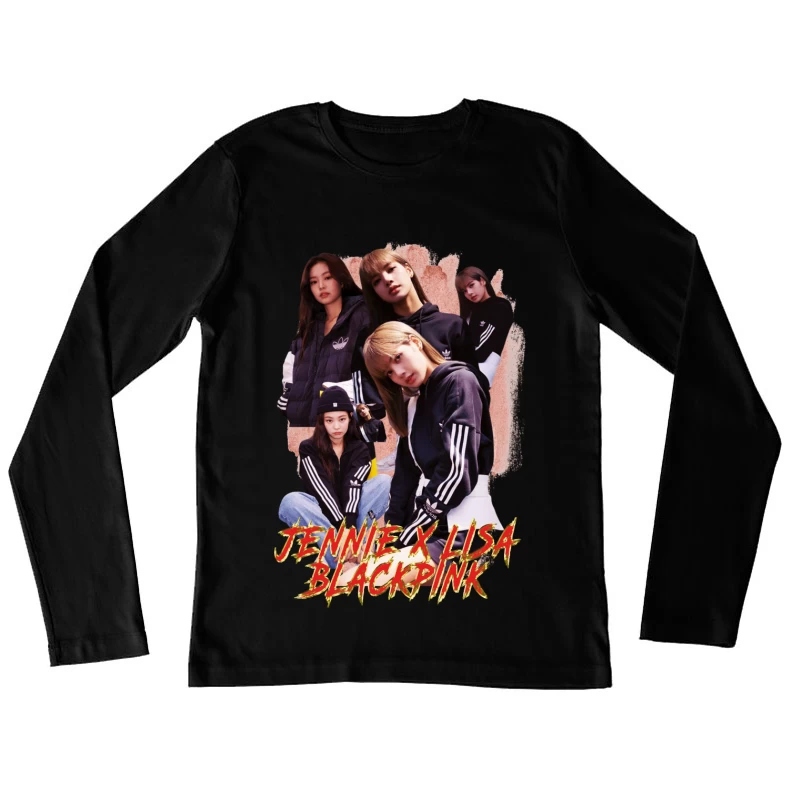 BLACKPINK: Jennie and Lisa Collaboration Female Long Sleeve T-Shirt