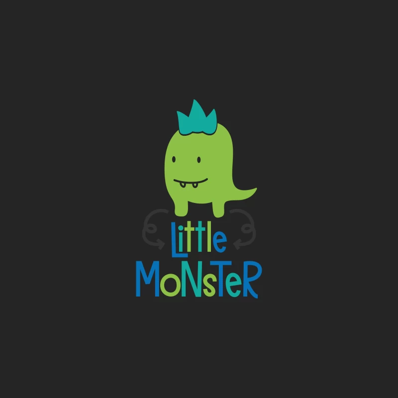 Monstre mignon avec couronne bleue Homme Sweat-shirt à enfiler