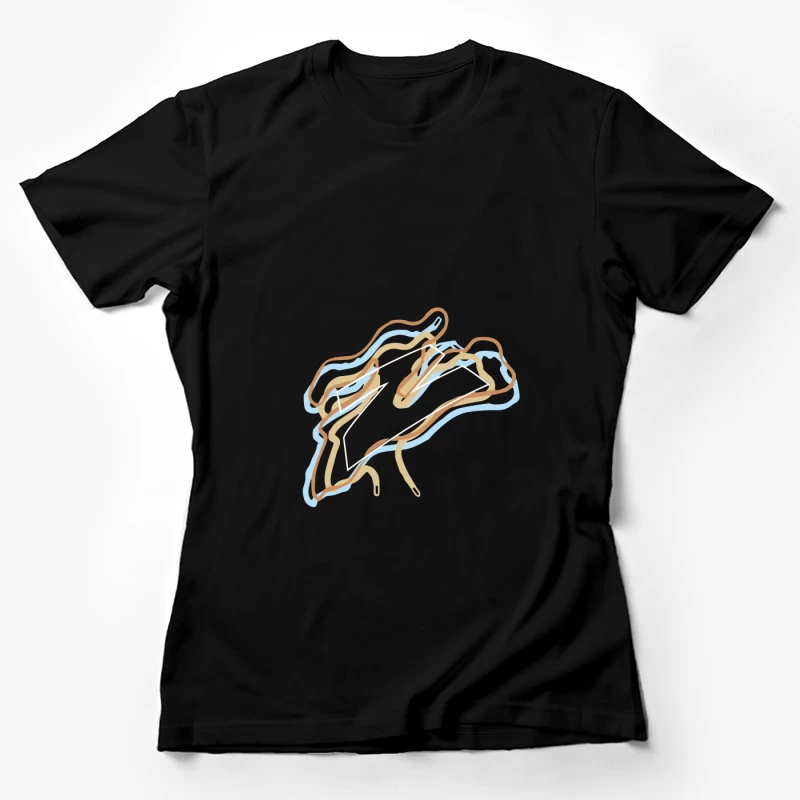Abstrakte Formen und Linien Damen T-Shirt