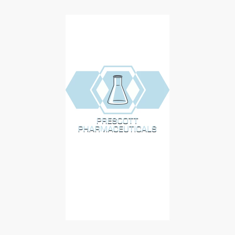 Minimalist Pharmaceutical Company Logo with Laboratory Flask iPhone Case