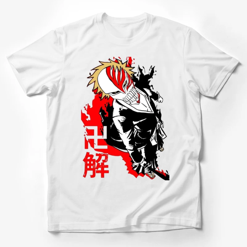 Hollow Maske Krieger Illustration Herren T-Shirt