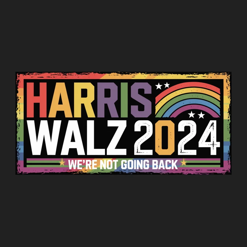 Harris-Walz 2024 LGBTQ Rights Campaign Slogan Bucket Hat