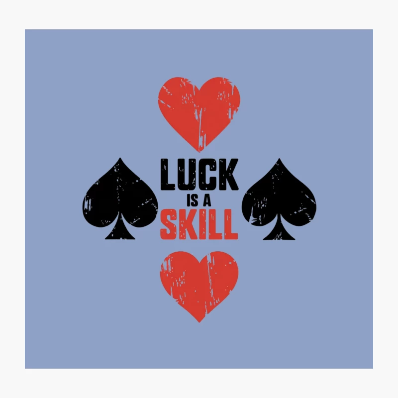 Motivational Poker Quote with Card Suits Design Throw Pillow