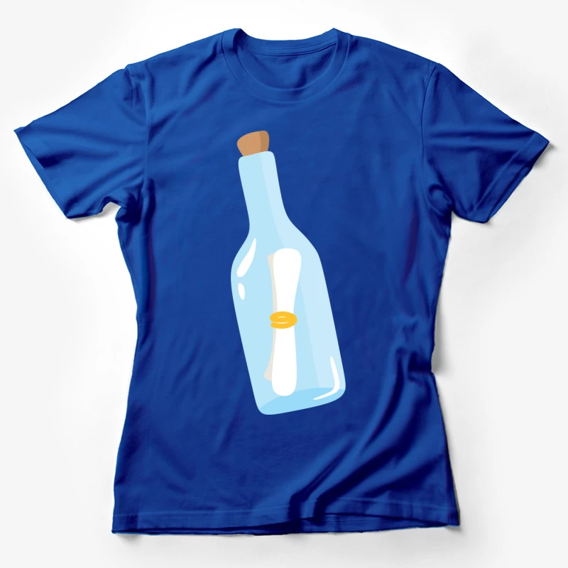 Bouteille avec message à l'intérieur Femme T-Shirt
