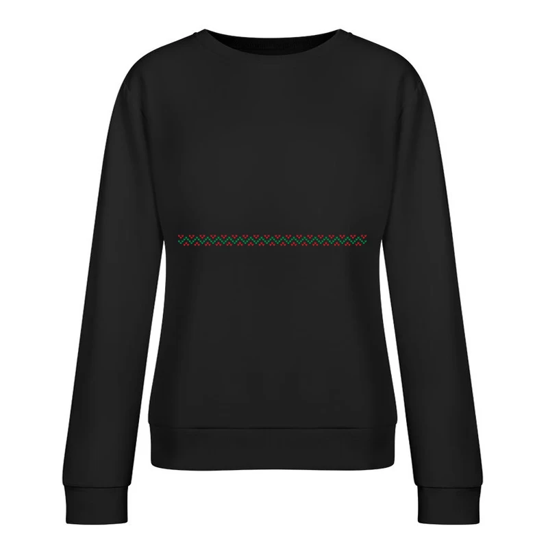 Motif géométrique coloré Femme Sweat-shirt à enfiler