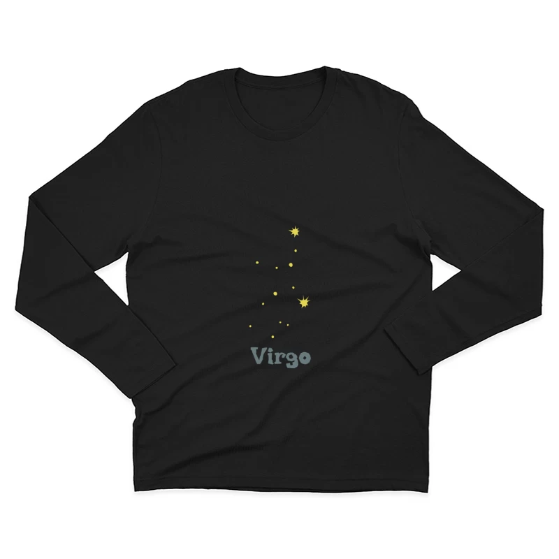 Sternbild Virgo Herren Langarm T-Shirt