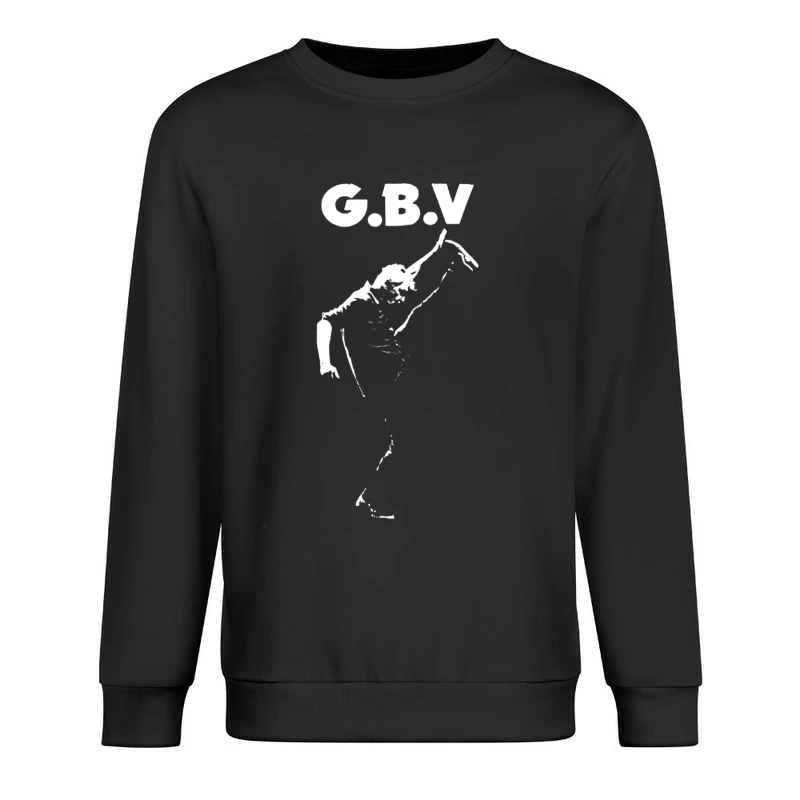 Graceful Ballet Dance Sketch in Line Art Male Pullover Sweatshirt