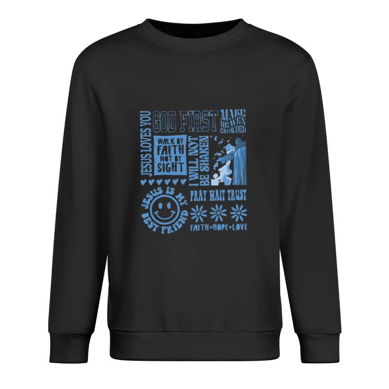 Messaggi di fede e simboli Felpa pullover Uomo