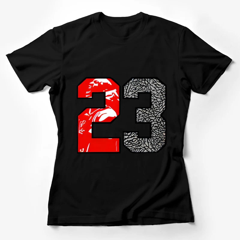 Basketball Design 23 mit Elefantenmuster Damen T-Shirt