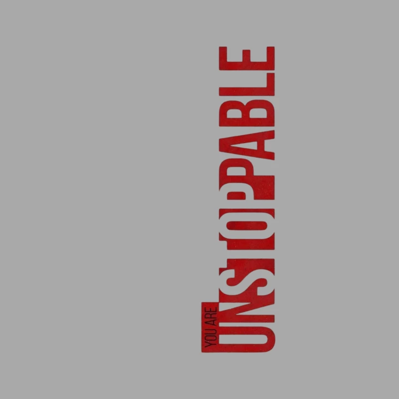 Unstoppable Empowerment Message Male Pullover Hoodie