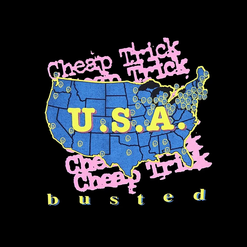 Cheap Trick Busted Throw Pillow