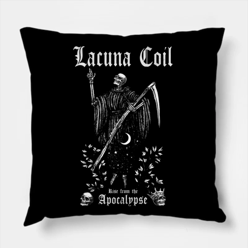 Lacuna Coil Evil Apocalypse Throw Pillow