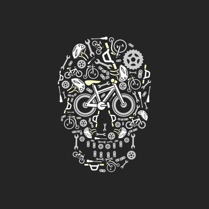 Motif de vélo composé de pièces Homme Sweat-shirt à enfiler