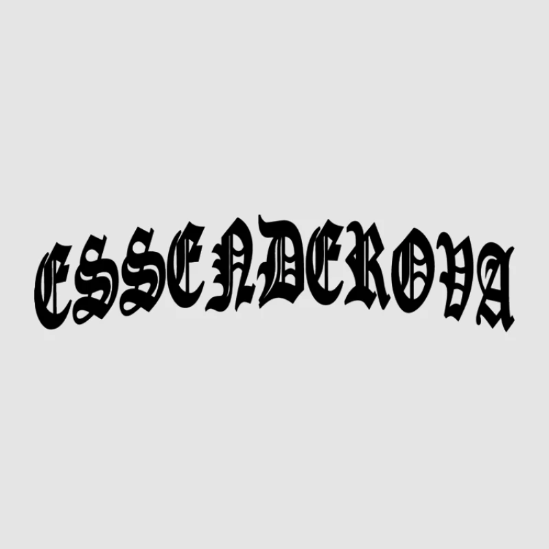 Gothische Schriftzug Herren Pullover Hoodie