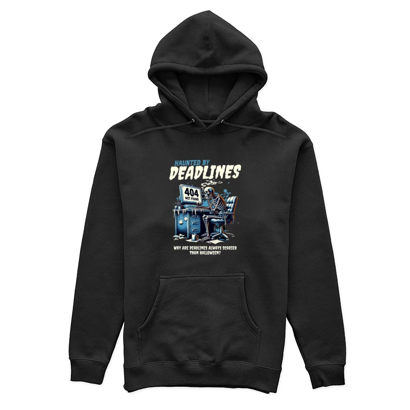 Skelett am Schreibtisch mit Deadlines Damen Pullover Hoodie