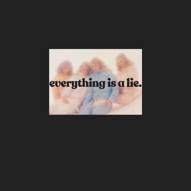 Everything Is A Lie  Aesthetic Nihilism Design Bucket Hat