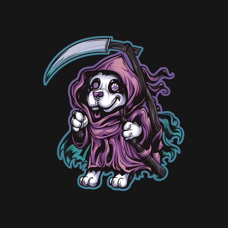 Chien Grim Reaper Femme T-Shirt