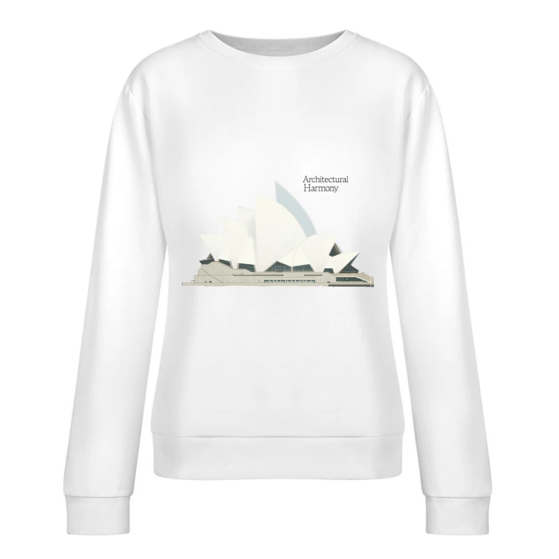 Iconic Sydney Opera House: Architectural Marvel of Modern Design Female Pullover Sweatshirt