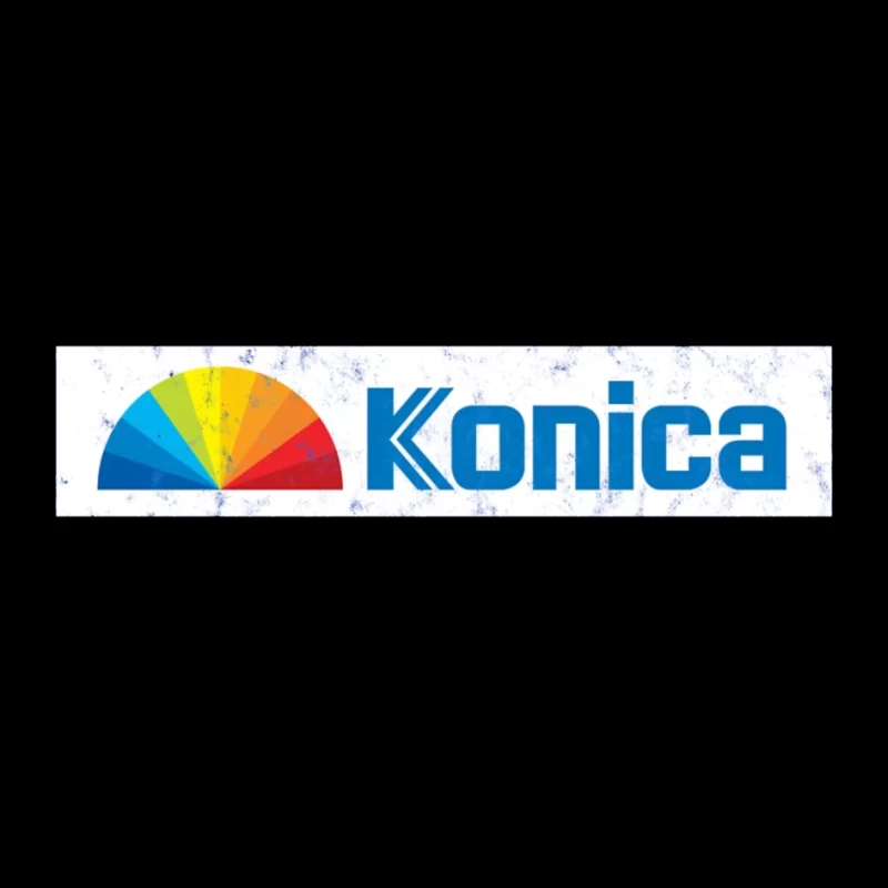 Konica Corporate Logo with Rainbow Semicircle Design Pin