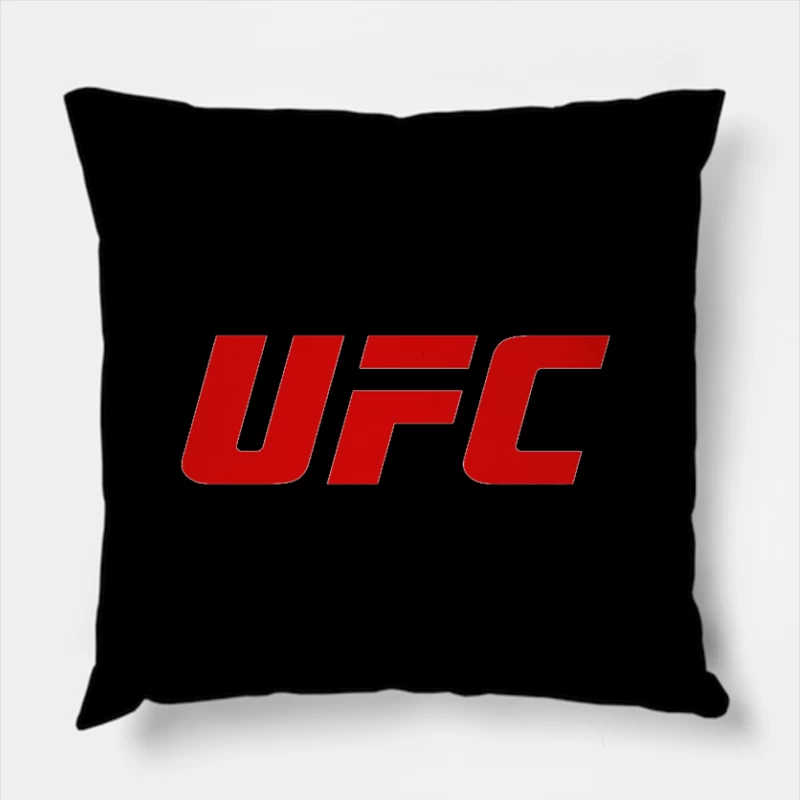 UFC (Ultimate Fighting Championship) Official Red Logo Throw Pillow