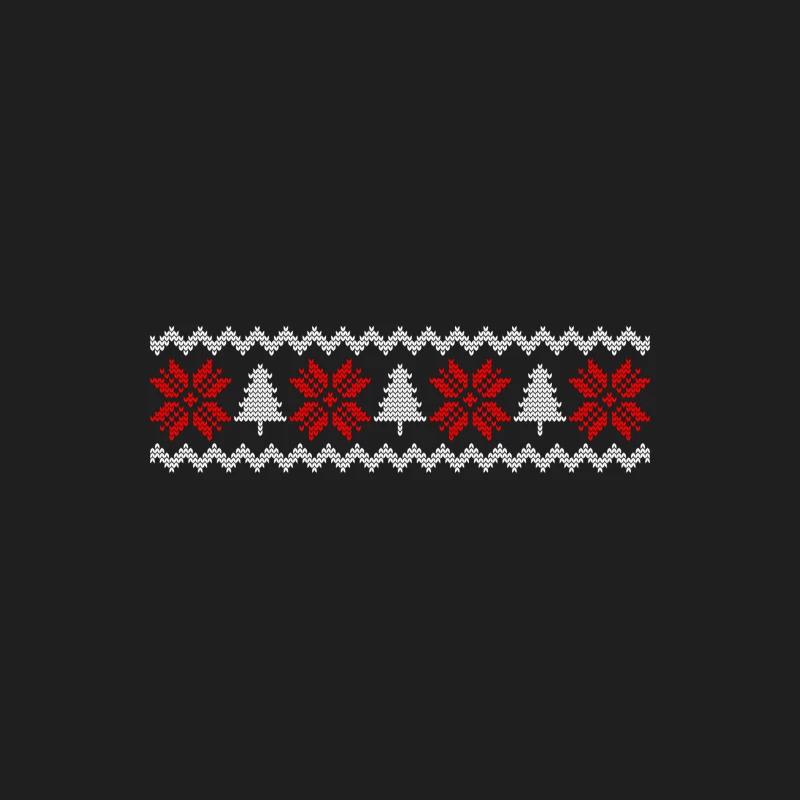 Motif de Noël avec flocons et sapins Homme Débardeur