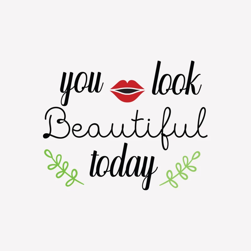 Compliment de beauté avec lèvres rouges Femme T-Shirt