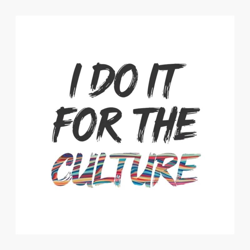 Urban Culture Motivational Typography Pin