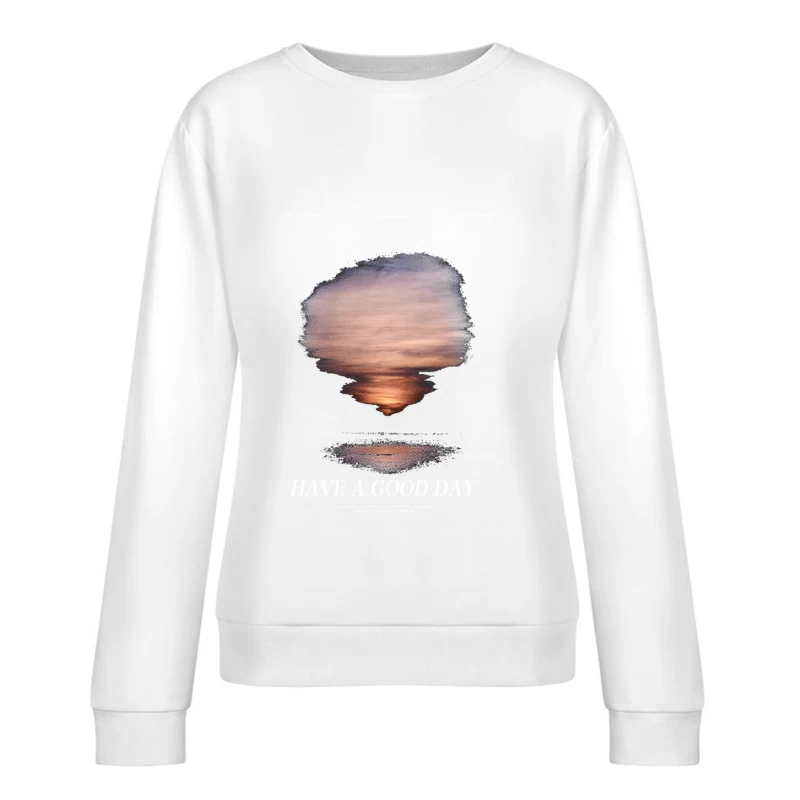 Sonnenuntergang am Meer: Kunstvolle Natur Damen Pullover Sweatshirt