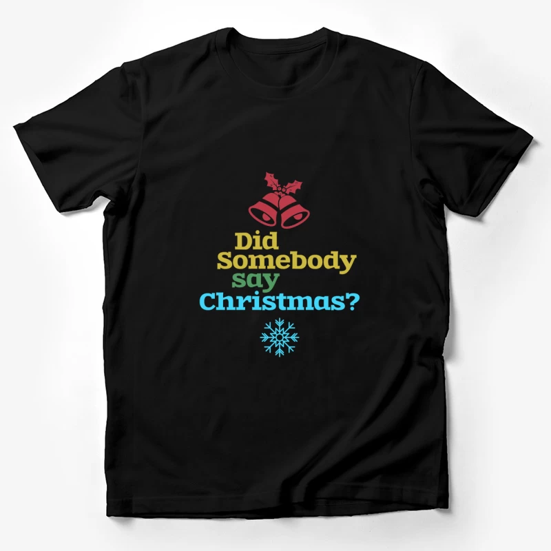 Esprit de Noël avec cloches et flocon Homme T-Shirt