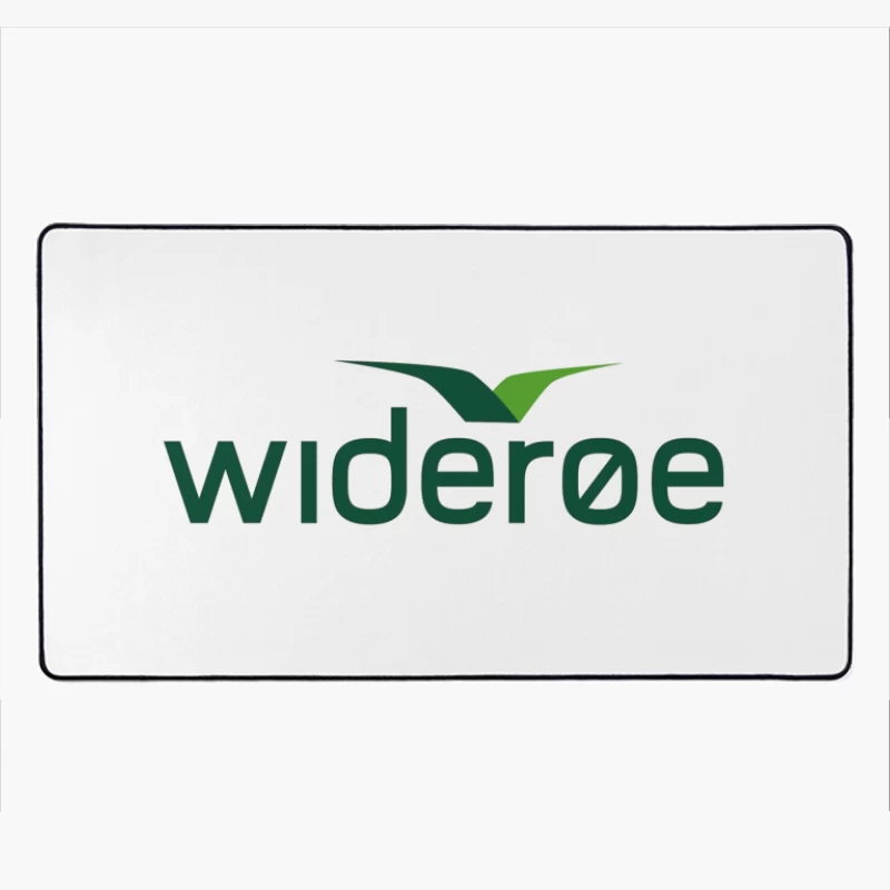 Wideroe Airlines Green Bird Logo Design Desk Mat