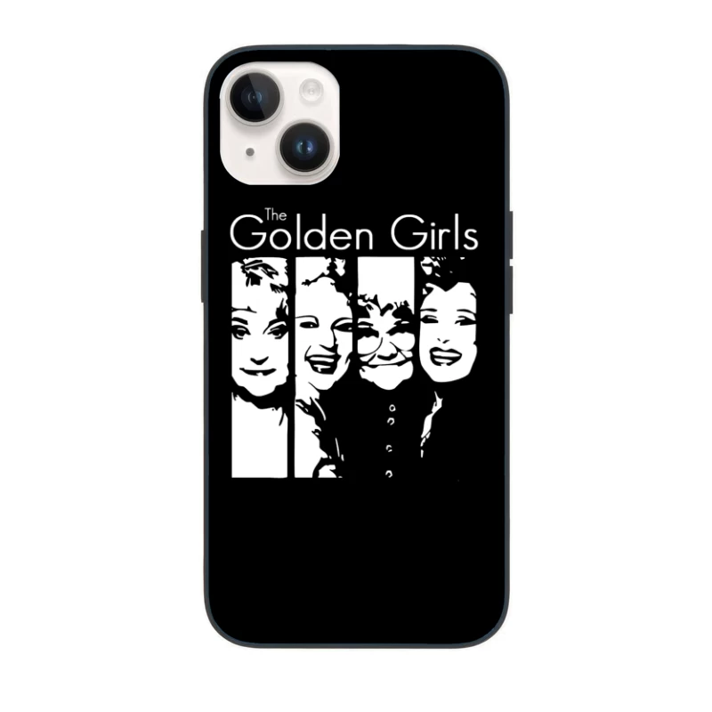 Minimalist Line Art of The Golden Girls TV Show iPhone Case