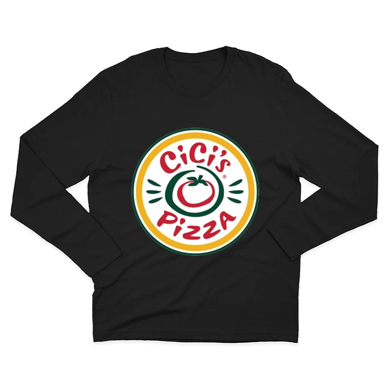 CiCi's Pizza Restaurant Chain Logo with Tomato Symbol Male Long Sleeve T-Shirt