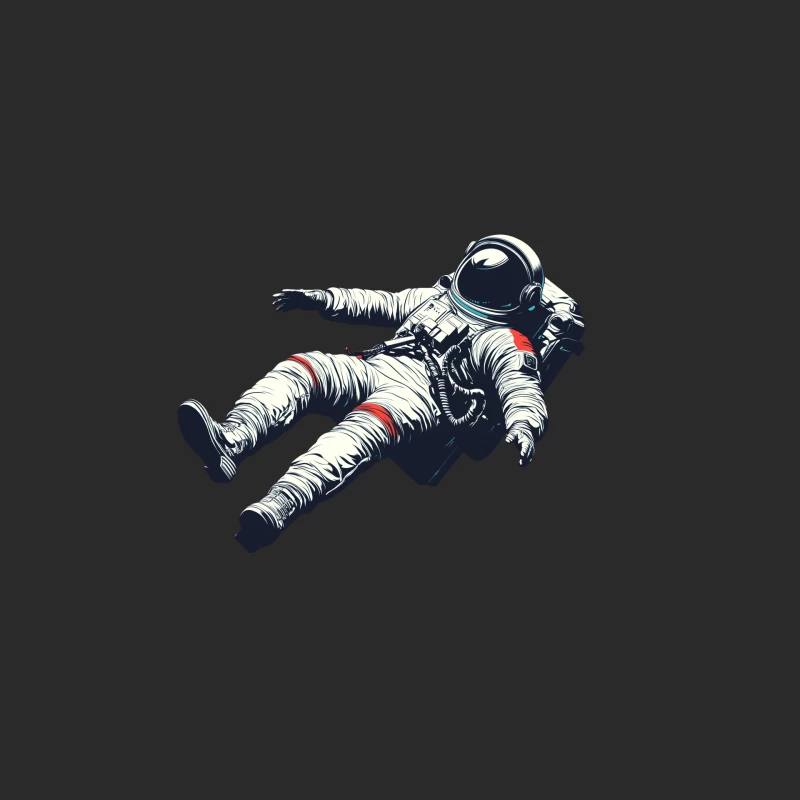 Floating Astronaut in Zero Gravity Space Exploration Baseball Cap
