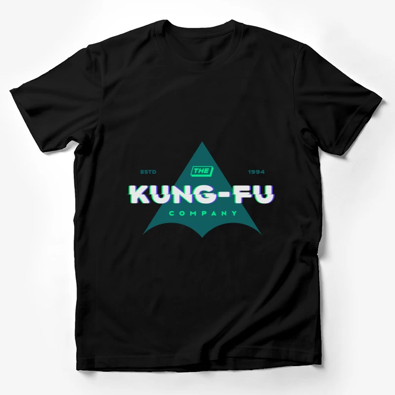 Kung-Fu Logo mit Retro-Elementen Herren T-Shirt