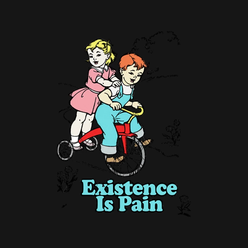 Existence Is Pain -  Existentialist Dread Statement Tee Mouse Pad