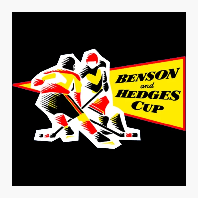 Retro Ice Hockey Tournament Logo: Benson and Hedges Cup Pin