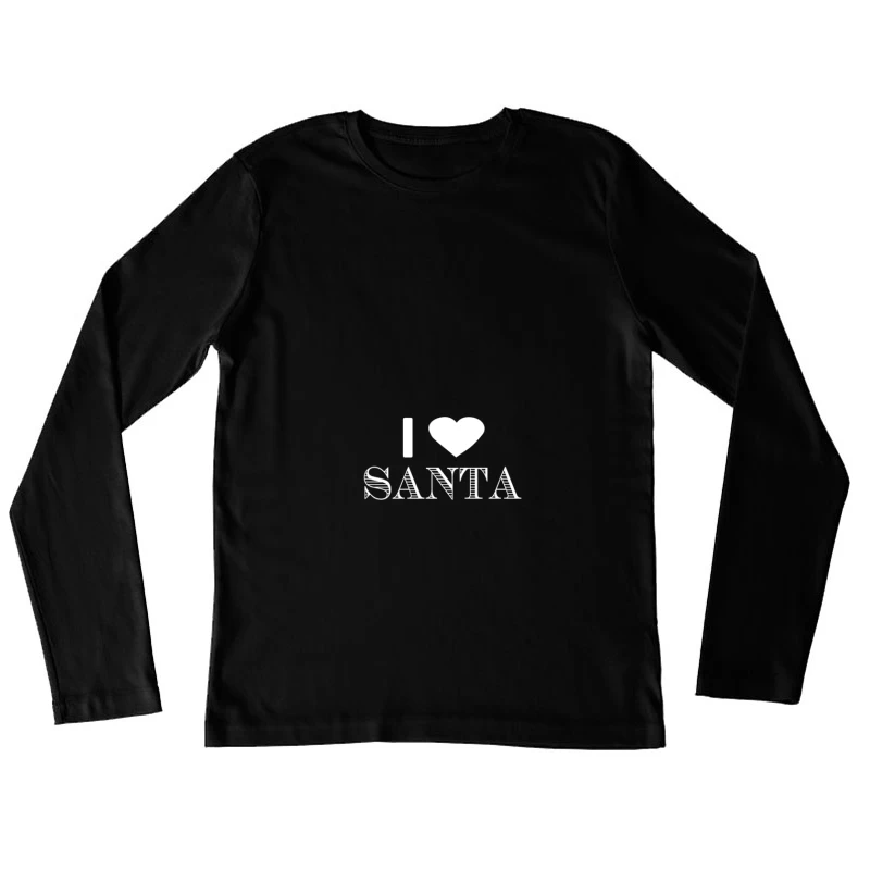 J'adore le design de Noël Femme Manches Longues T-Shirt